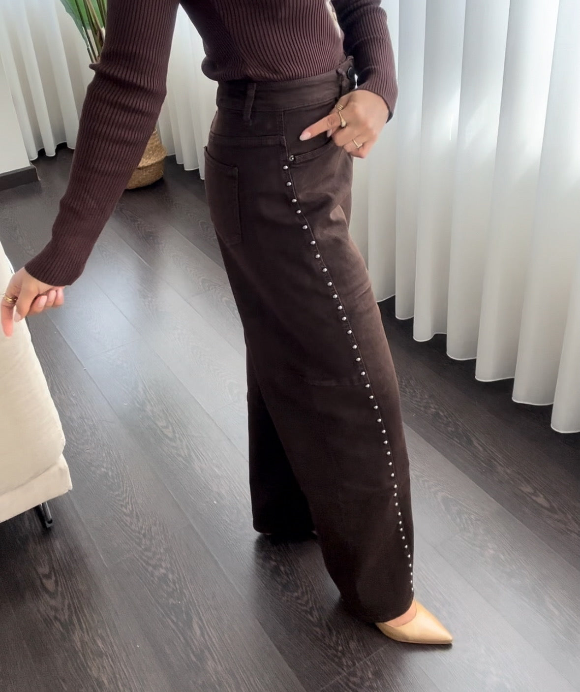 Balloon Jeans Castanhas