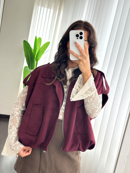 colete pele de pessego