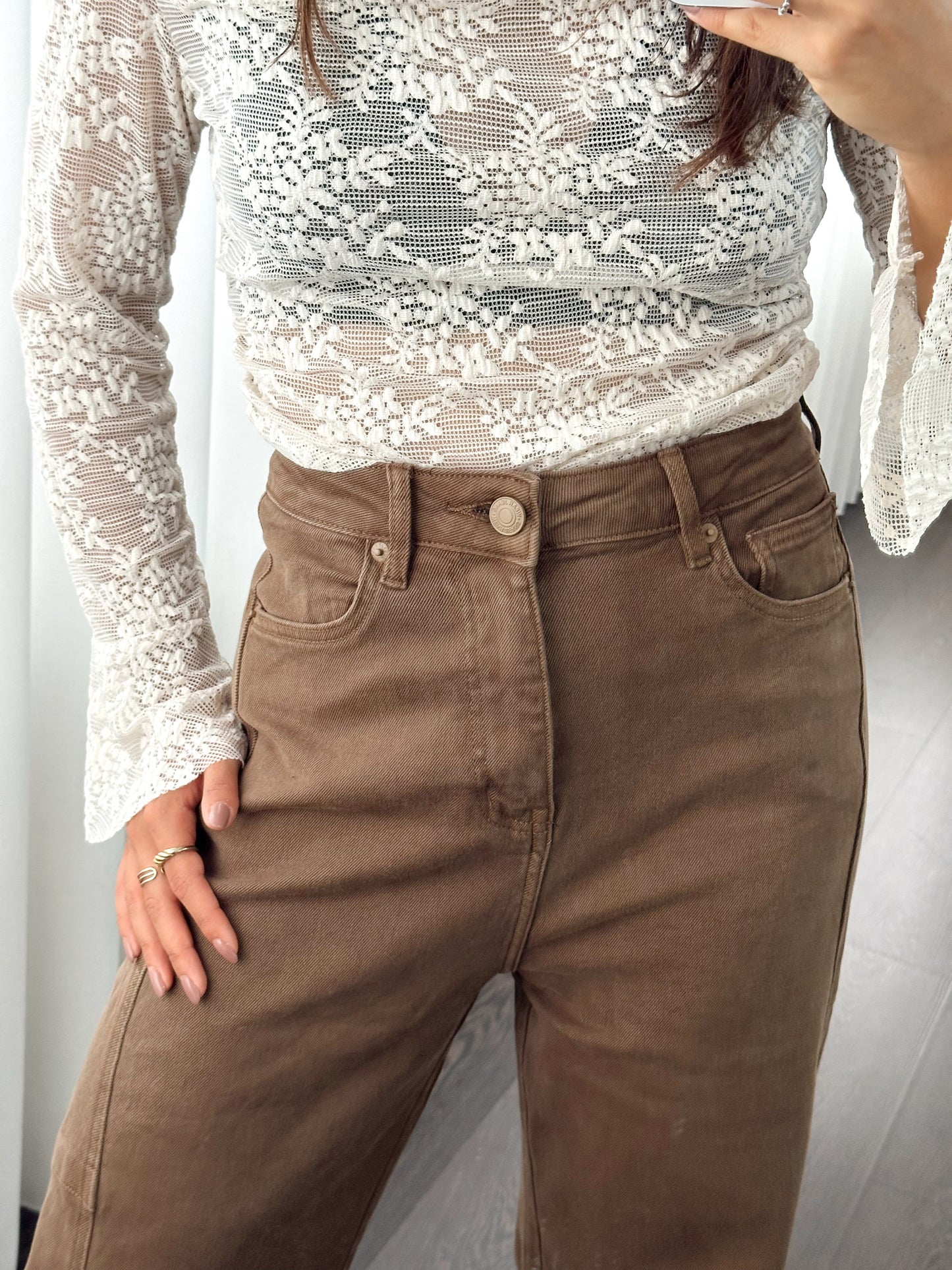 Balloon Jeans Brown