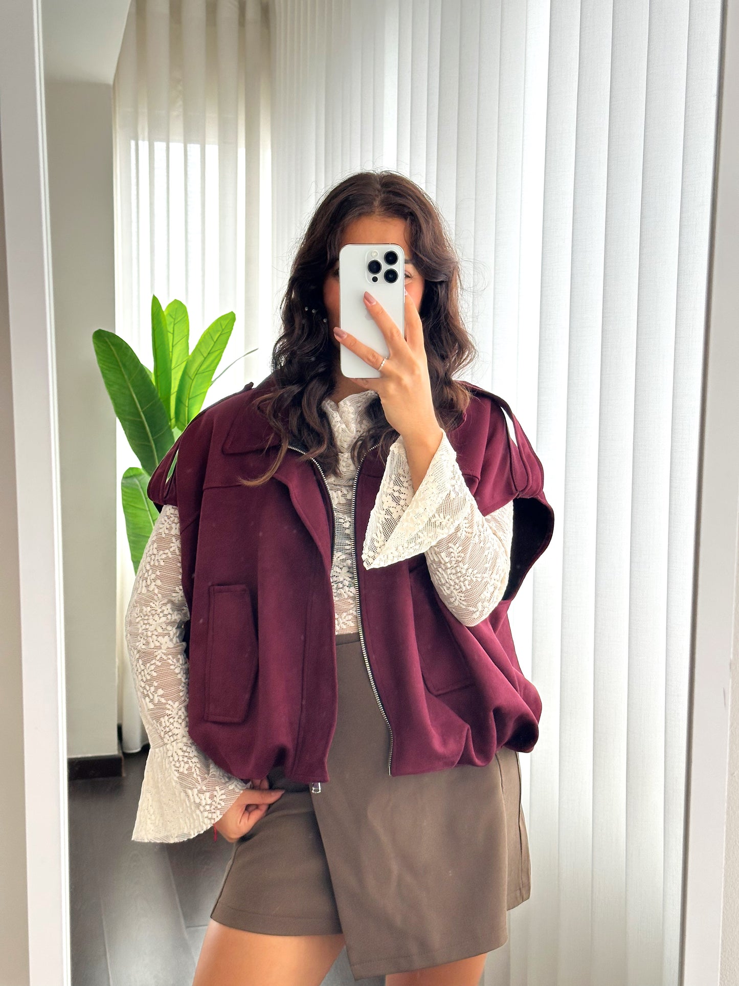 colete pele de pessego