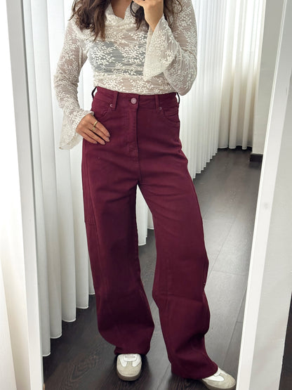 Balloon Jeans Cherry