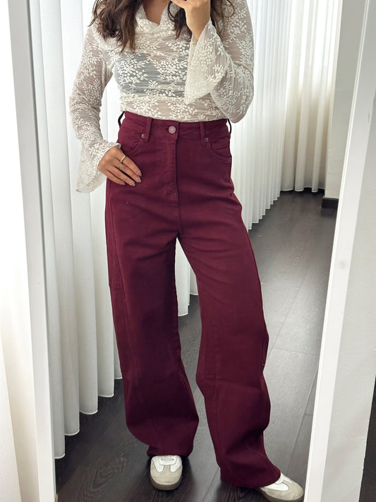 Balloon Jeans Cherry